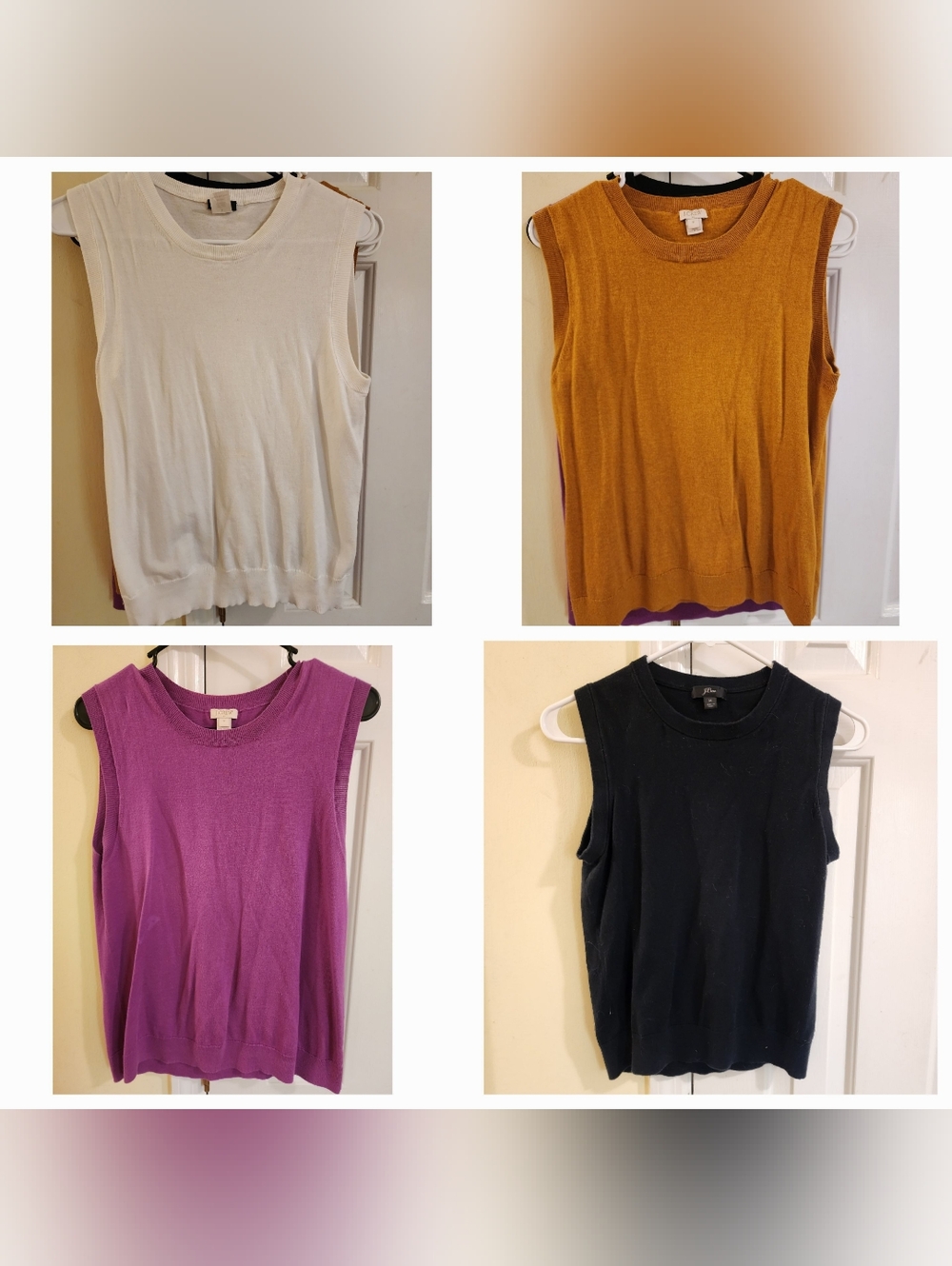 J Crew Jackie Sleeveless Sweater Shell Tank Bundle